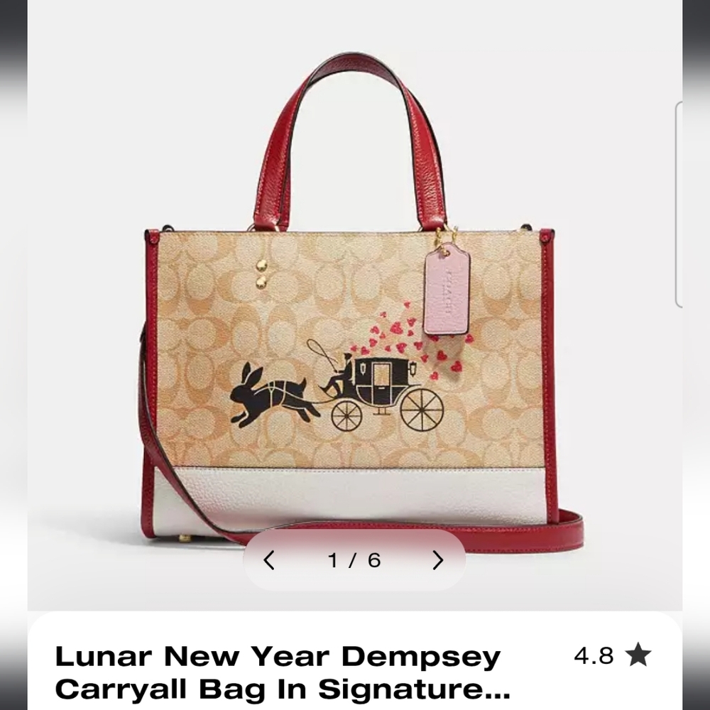 Coach Lunar New Year Dempsey Carryall